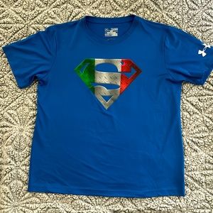 Youth Under Armour Superman Heat gear Shirt